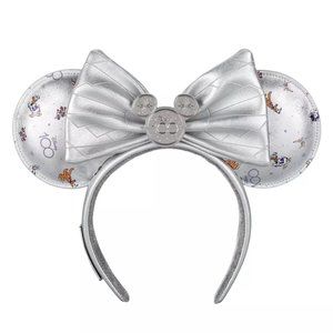 Disney100 Silver Mickey Mouse and Friends Loungefly Ear Headband Adult NEW NWT